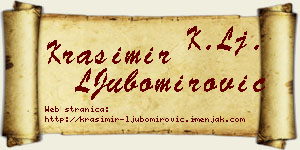 Krasimir LJubomirović vizit kartica
